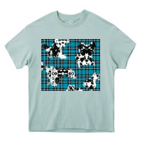 Arona winter plaid and cowhide pattern Heavy Core Tee - RanaPortraitStore