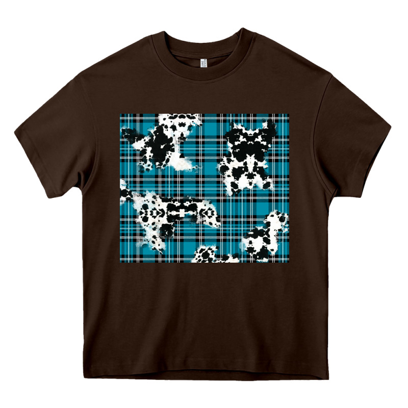 Winter Plaid And Cowhide Pattern Heavy Core Tee by RanaPortraitStore | Teevron