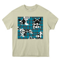 Mossy winter plaid and cowhide pattern Heavy Core Tee - RanaPortraitStore