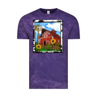 Cloud Purple rustic western barn olivia Vintage Tee - OliviaCreatesArt