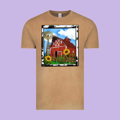Rustic Western Barn Olivia Vintage Tee Designed By Oliviacreatesart