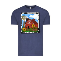 Vintage Denim rustic western barn olivia Vintage Tee - OliviaCreatesArt