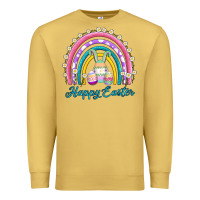 Antique Gold easter egg bunny rainbow Premium Sweatshirt - AdoDesignShop