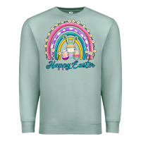 Seafoam easter egg bunny rainbow Premium Sweatshirt - AdoDesignShop