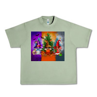 Oil Green halloween gnomes Urban Heavy Tee - FaDigitalArtStudio