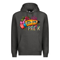 Charcoal Heather little miss prek Premium Hoodie - CowhideDigitalArt