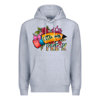 Heather Grey little miss prek Premium Hoodie - CowhideDigitalArt