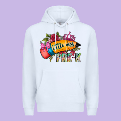 Little Miss Prek Premium Hoodie Designed By Cowhidedigitalart