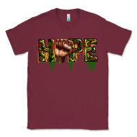 Burgundy hope juneteenth Classic Tee - CowGirlArtShop
