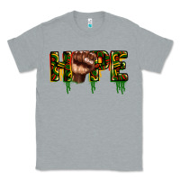 Heather Grey hope juneteenth Classic Tee - CowGirlArtShop