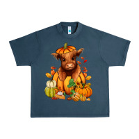Midnight Navy Fall Autumn heifer pumpkin Urban Heavy Tee - RanaPortraitStore