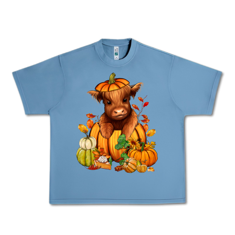 Fall Autumn Heifer Pumpkin Urban Heavy Tee by RanaPortraitStore | Teevron