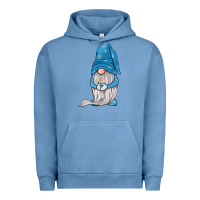 Pigment Pebble Blue winter gnome Urban Hoodie - JahusDesignShop