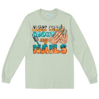 Matcha ask me about my nails bbs Long Sleeve Tee - BundleAndBundleShop