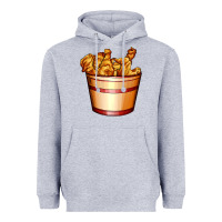 Heather Grey nugget and nuggets basket Heavyweight Hoodie - AdoDesignShop