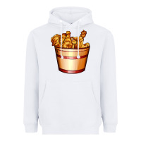 White nugget and nuggets basket Heavyweight Hoodie - AdoDesignShop