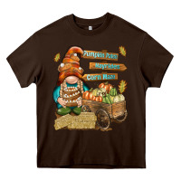 Chocolate Brown Pumpkin patch hayrides and corn maze Heavy Core Tee - NancyCooperArtShop
