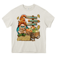 Cream Pumpkin patch hayrides and corn maze Heavy Core Tee - NancyCooperArtShop