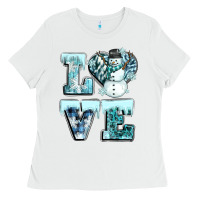 White love winter Ladies Tee - CowGirlArtShop