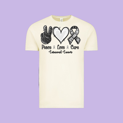 Peace Love Cure Carcinoid Cancer Vintage Tee Designed By Jasminsmagicworld
