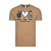 Vintage Coffee Peace Love Cure Carcinoid Cancer Vintage Tee - Jasminsmagicworld