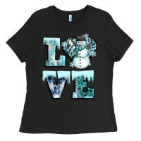 Black love winter Ladies Tee - CowGirlArtShop