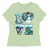 Matcha love winter Ladies Tee - CowGirlArtShop