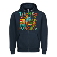 Navy christmas jolly teachers Zipper Hoodie - AdoDesignShop