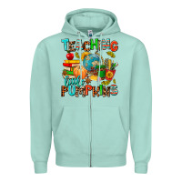 Seafoam christmas jolly teachers Zipper Hoodie - AdoDesignShop