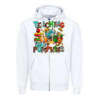 White christmas jolly teachers Zipper Hoodie - AdoDesignShop