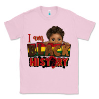 Bubblegum Pink i am black history black boy peekaboo juneteenth Classic Tee - CowGirlArtShop