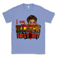Colony Blue i am black history black boy peekaboo juneteenth Classic Tee - CowGirlArtShop