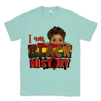 Seafoam i am black history black boy peekaboo juneteenth Classic Tee - CowGirlArtShop