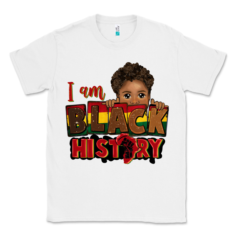 I Am Black History Black Boy Peekaboo Juneteenth Classic Tee by CowGirlArtShop | Teevron
