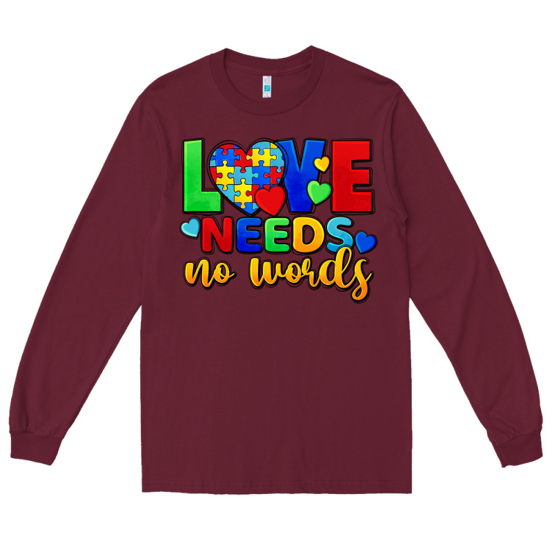 Love Needs No Words Long Sleeve Tee by FaDigitalArtStudio | Teevron