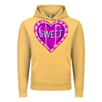 Vintage Mustard valentine's day hearts Vintage Hoodie - FaDigitalArtStudio