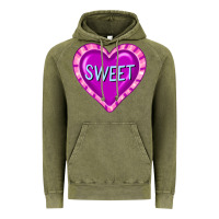 Vintage Olive valentine's day hearts Vintage Hoodie - FaDigitalArtStudio