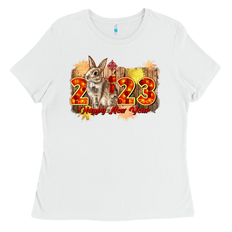 Chinese New Year 2023 Rabbit Year Ladies Tee by CowGirlArtShop | Teevron