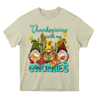 Mossy Thanksgiving With My Gnomes Heavy Core Tee - NancyCooperArtShop