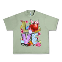 Oil Green Easter love Teacher Urban Heavy Tee - OliviaCreatesArt