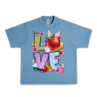 Pebble Blue Easter love Teacher Urban Heavy Tee - OliviaCreatesArt