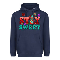 Navy stay sweet Heavyweight Hoodie - AdoDesignShop
