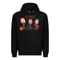 Black Merry Christmas Premium Hoodie - CowhideDigitalArt