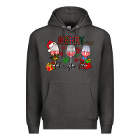 Charcoal Heather Merry Christmas Premium Hoodie - CowhideDigitalArt