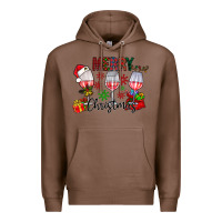 Chestnut Merry Christmas Premium Hoodie - CowhideDigitalArt