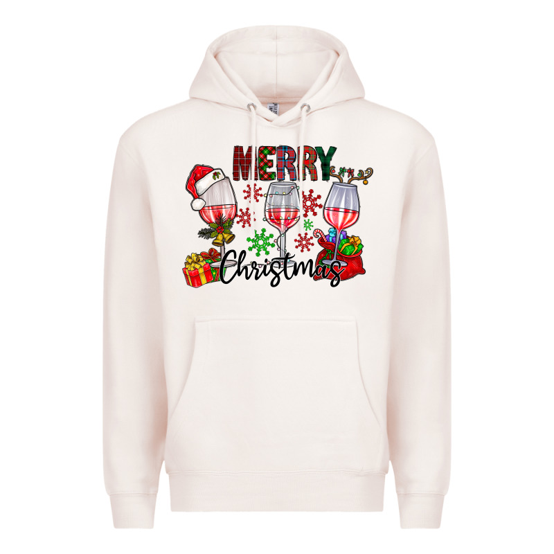 Merry Christmas Premium Hoodie by CowhideDigitalArt | Teevron