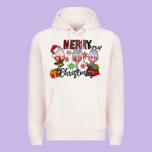 Merry Christmas Premium Hoodie Designed By Cowhidedigitalart