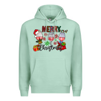 Seafoam Merry Christmas Premium Hoodie - CowhideDigitalArt