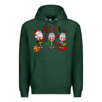 Sports Green Merry Christmas Premium Hoodie - CowhideDigitalArt