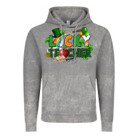 Cloud Rock lucky teacher St. Patricks Day Vintage Hoodie - FaDigitalArtStudio